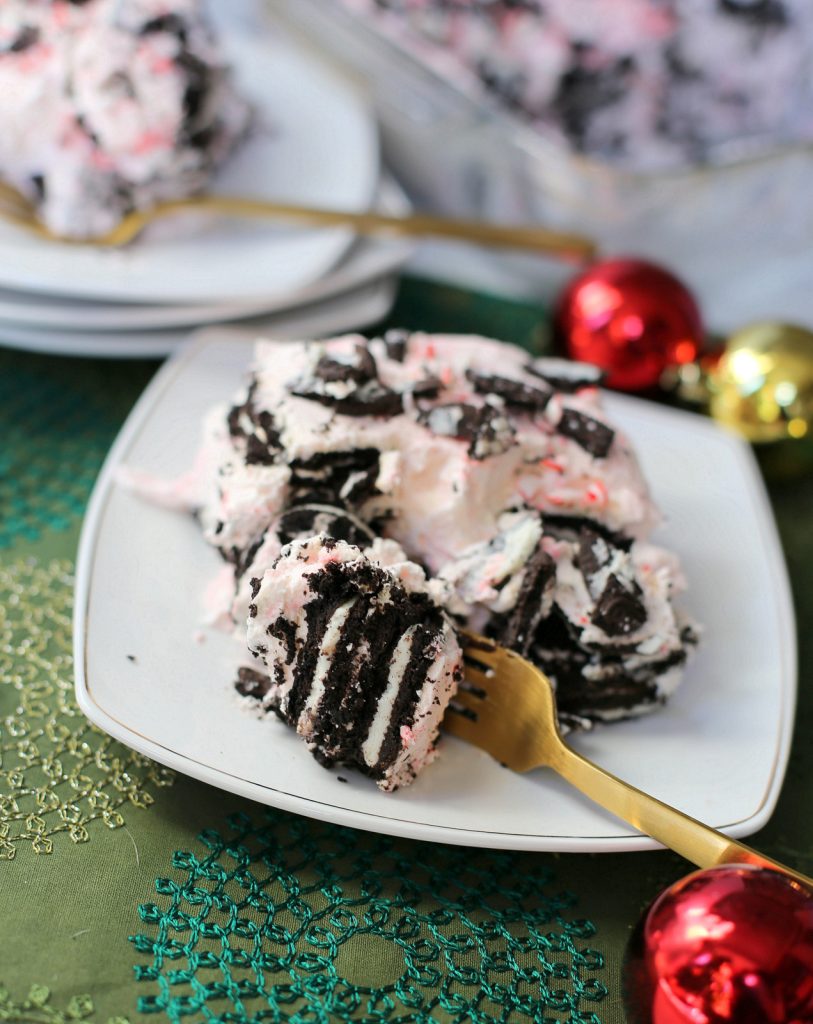 Oreo Peppermint Icebox Cake