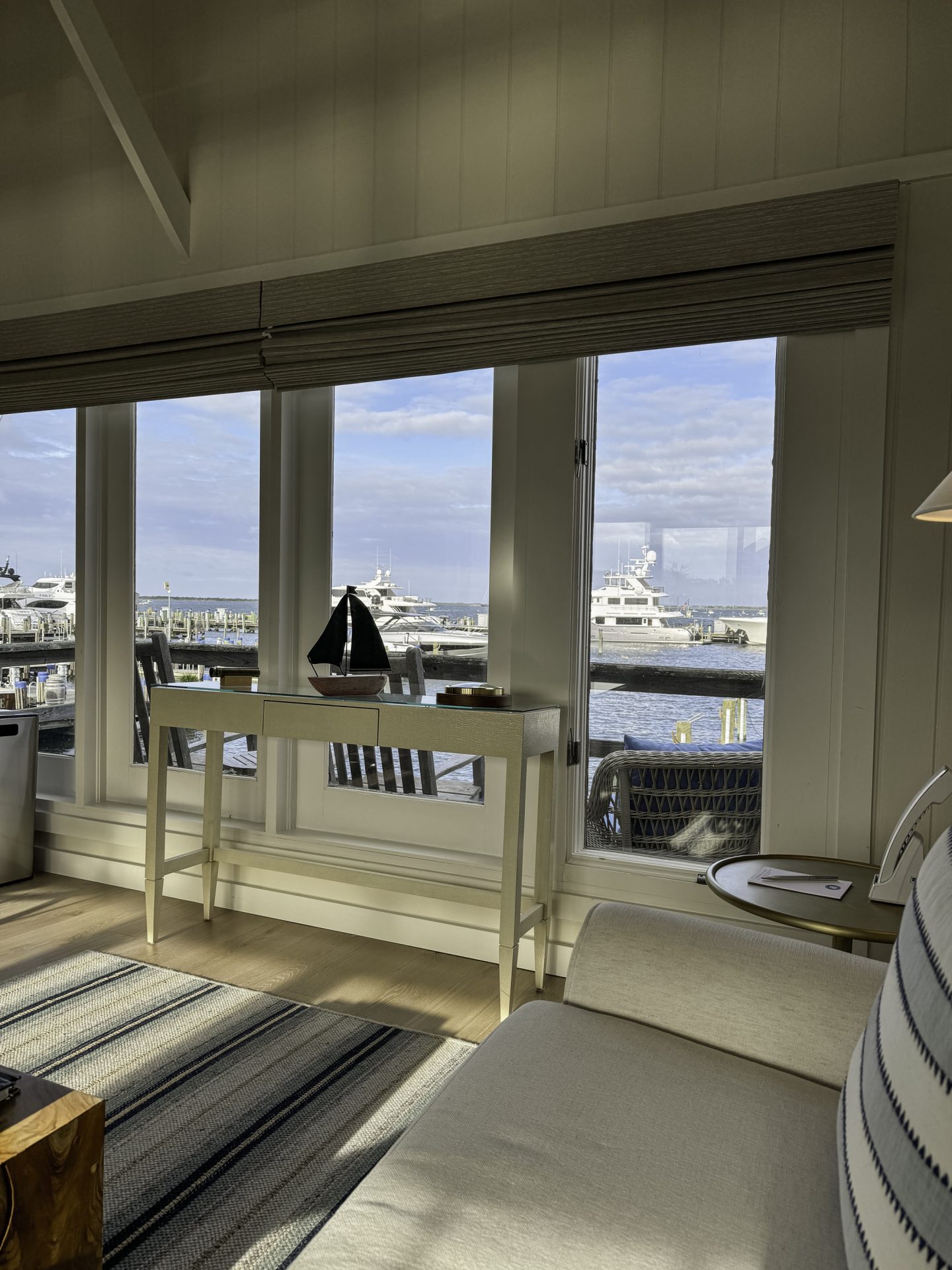 view from cottages nantucket living room