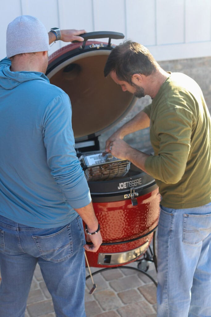 grilling chicken