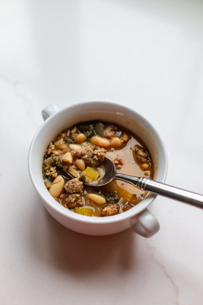 Sausage, Kale, and White Bean Soup