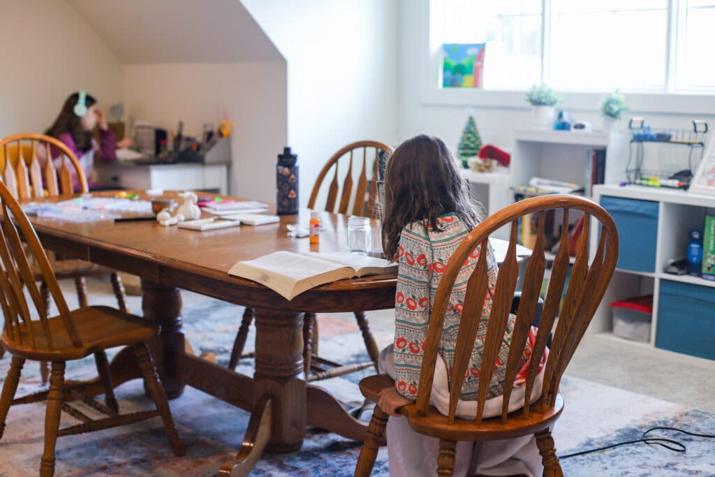 homeschool kids Day in the Life: 13 Years Old & 10 Years Old