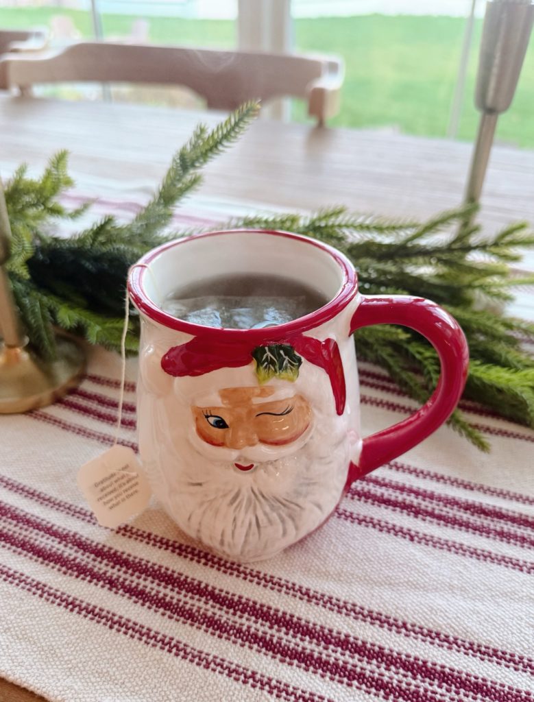 winking santa mug