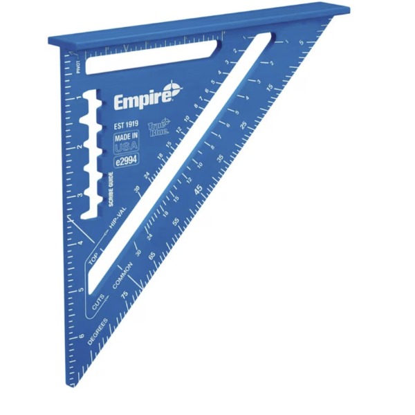 7 in. Laser Etched Aluminum Rafter Square