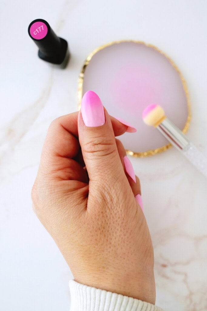 creating ombre gel nails