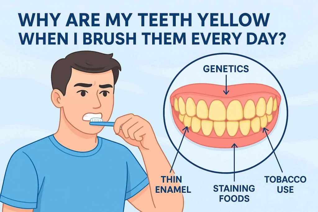 Why are My Teeth Yellow Even When I Brush Them Everyday?